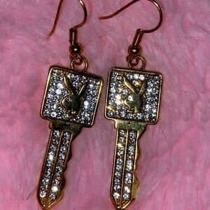 Playboy bunny earrings